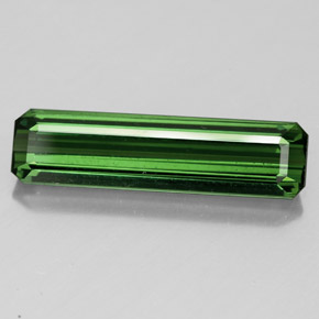 Turmalina verde natural 3,19ct, corte esmeralda, VVS