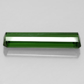 Turmalina verde natural 3,19ct, corte esmeralda, VVS