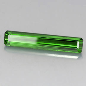 Turmalina verde natural 5,02ct, corte esmeralda, VVS