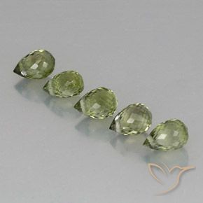 Pedras preciosas de Turmalina Verde Sálvia natural de 2.57 ct, Briolette, VS