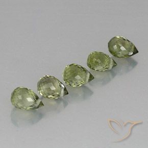 Pedras preciosas de Turmalina Verde Sálvia natural de 2.57 ct, Briolette, VS