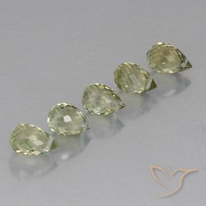 Pedras preciosas de Turmalina Verde Sálvia natural de 2.48 ct, Briolette, VS