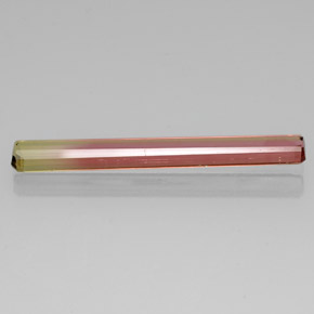 Turmalina bicolor natural 5,14ct, corte esmeralda, VS