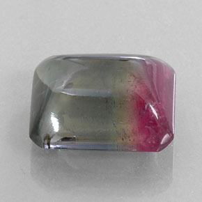 Turmalina bicolor natural 12,38ct, transparente, transparente/translúcido