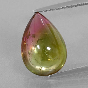 Turmalina multicolorido natural 4,43ct, transparente, transparente/translúcido