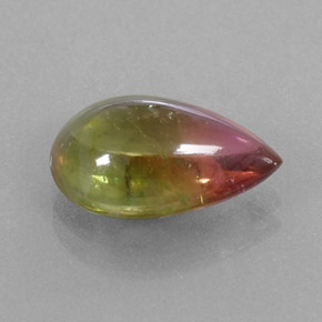 Turmalina multicolorido natural 4,43ct, transparente, transparente/translúcido