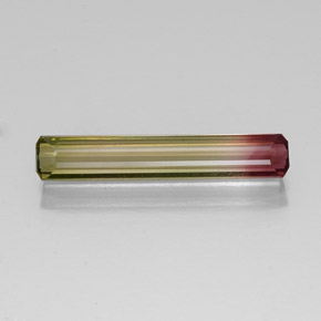 Turmalina multicolorido natural 2,68ct, corte esmeralda, VVS-VS