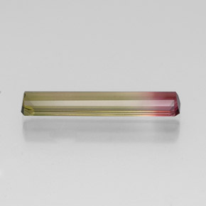 Turmalina multicolorido natural 2,68ct, corte esmeralda, VVS-VS