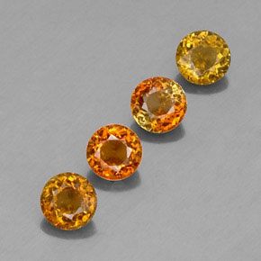 Pedras preciosas de turmalina multicolorido natural de  ct, corte redondo, VVS-VS