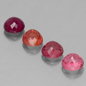 Pedras preciosas de turmalina multicolorido natural de  ct, corte redondo, VVS