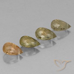 Pedras preciosas de Turmalina Multicolorido natural de 2.43 ct, Briolette, VS