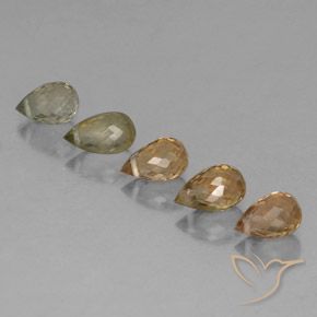 Pedras preciosas de Turmalina Multicolorido natural de 2.67 ct, Briolette, VS