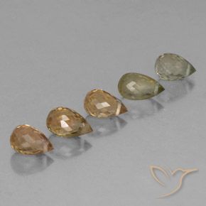 Pedras preciosas de Turmalina Multicolorido natural de 2.67 ct, Briolette, VS