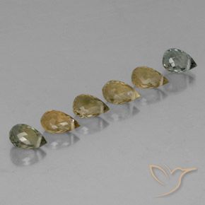 Pedras preciosas de Turmalina Multicolorido natural de 2.70 ct, Briolette, VS