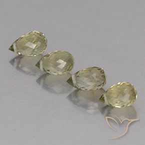 Pedras preciosas de Turmalina Verde acastanhado natural de 1.88 ct, Briolette, VS-SI