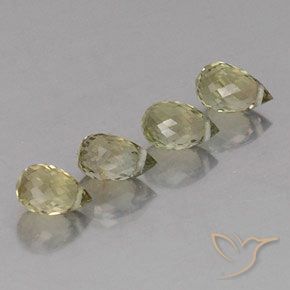 Pedras preciosas de Turmalina Verde acastanhado natural de 1.88 ct, Briolette, VS-SI
