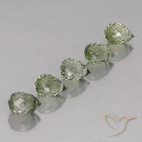 Pedras preciosas de Turmalina Verde Floresta Claro natural de 2.72 ct, Briolette, VS-SI