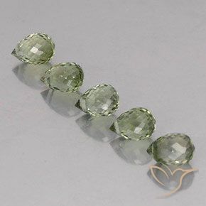 Pedras preciosas de Turmalina Verde Floresta Claro natural de 2.72 ct, Briolette, VS-SI
