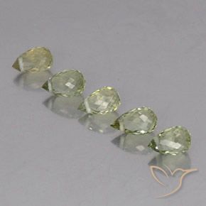 Pedras preciosas de Turmalina Verde Floresta Claro natural de 1.73 ct, Briolette, VS