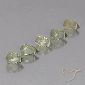 Pedras preciosas de Turmalina Verde Floresta Claro natural de 1.73 ct, Briolette, VS