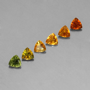Pedras preciosas de turmalina multicolorido natural de  ct, trillion, VVS-VS