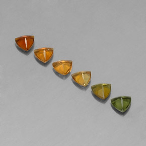 Pedras preciosas de turmalina multicolorido natural de  ct, trillion, VVS-VS