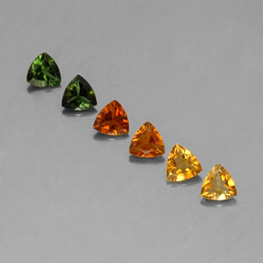 Pedras preciosas de turmalina multicolorido natural de  ct, trillion, VVS-VS