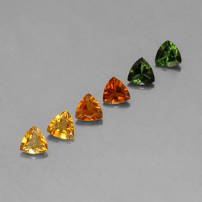 Pedras preciosas de turmalina multicolorido natural de  ct, trillion, VVS-VS