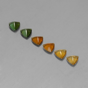 Pedras preciosas de turmalina multicolorido natural de  ct, trillion, VVS-VS