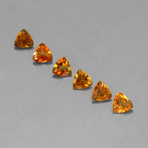 Pedras preciosas de turmalina laranja natural de  ct, trillion, VVS-VS