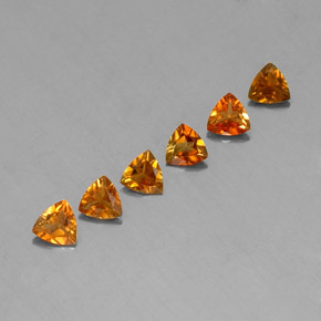 Pedras preciosas de turmalina laranja natural de  ct, trillion, VVS-VS
