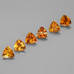 Pedras preciosas de turmalina laranja natural de  ct, trillion, VVS-VS