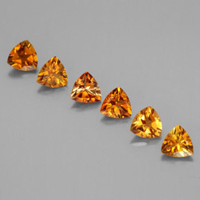 Pedras preciosas de turmalina laranja natural de  ct, trillion, VVS-VS