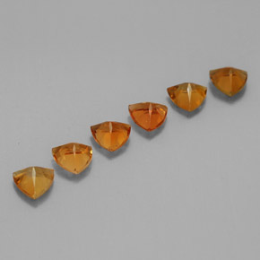 Pedras preciosas de turmalina laranja natural de  ct, trillion, VVS-VS
