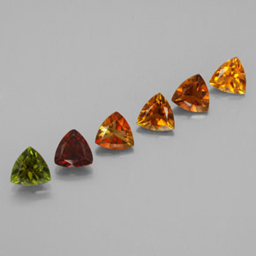 Pedras preciosas de turmalina multicolorido natural de  ct, trillion, VVS-VS