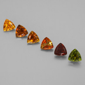 Pedras preciosas de turmalina multicolorido natural de  ct, trillion, VVS-VS