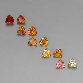 Pedras preciosas de turmalina multicolorido natural de  ct, trillion, VVS-VS