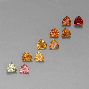 Pedras preciosas de turmalina multicolorido natural de  ct, trillion, VVS-VS