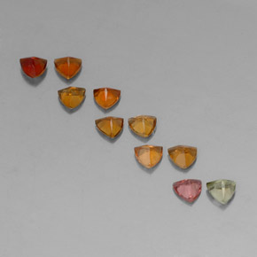 Pedras preciosas de turmalina multicolorido natural de  ct, trillion, VVS-VS