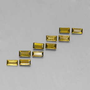 Pedras preciosas de turmalina verde natural de  ct, baguete, VS
