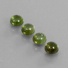 Pedras preciosas de turmalina verde natural de  ct, corte redondo, transparente