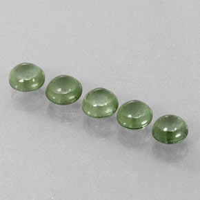 Pedras preciosas de turmalina verde natural de  ct, corte redondo, transparente