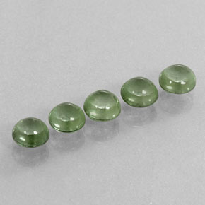 Pedras preciosas de turmalina verde natural de  ct, corte redondo, transparente
