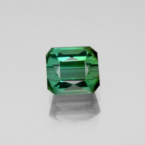 Turmalina verde natural 1,15ct, corte esmeralda, VS