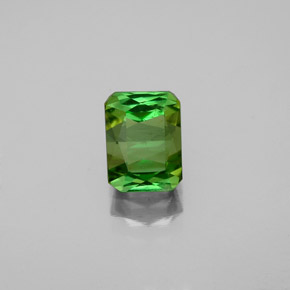 Turmalina verde natural 1,11ct, corte esmeralda, VS-SI