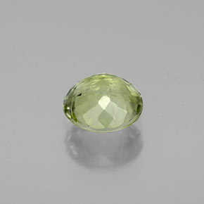 Turmalina verde natural 1,02ct, corte redondo, VS