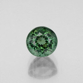 Turmalina verde natural 1,05ct, corte redondo, VVS-VS