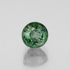 Turmalina verde natural 1,05ct, corte redondo, VVS-VS