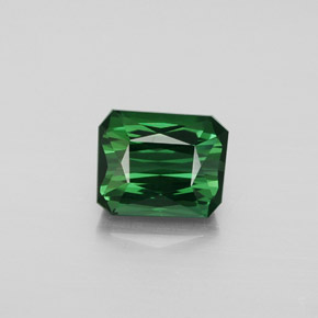 Turmalina verde natural 2,64ct, corte esmeralda, VVS