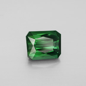 Turmalina verde natural 2,64ct, corte esmeralda, VVS